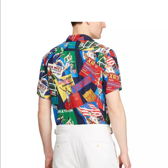 Polo Ralph Lauren Men U.S Flag Chariots Olympic - Picture 2 of 8